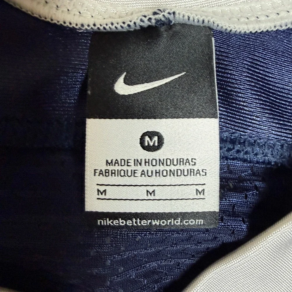 Nike Team Penn State Nittany Lion Jersey Mens Medium Navy White #28 PSU Football